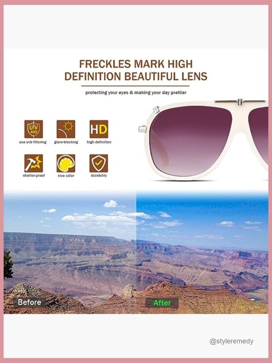 Retro Square Sunglasses with UV400 Protection, Golden Tone Metal Frame